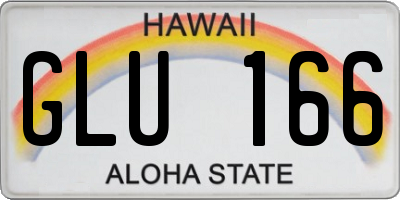 HI license plate GLU166