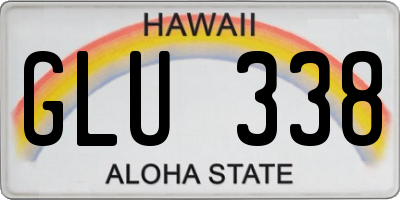 HI license plate GLU338