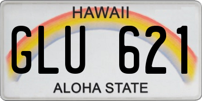 HI license plate GLU621