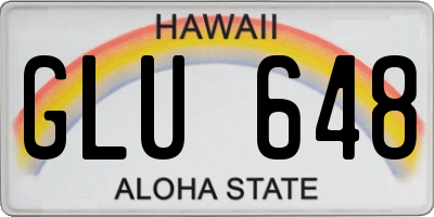 HI license plate GLU648