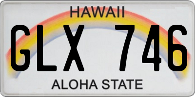 HI license plate GLX746