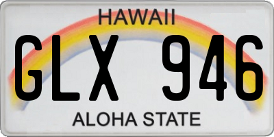 HI license plate GLX946