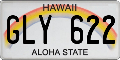 HI license plate GLY622