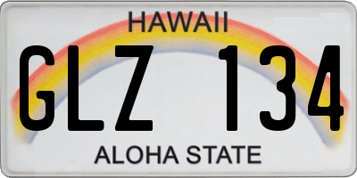HI license plate GLZ134