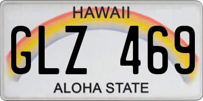 HI license plate GLZ469