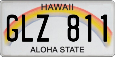 HI license plate GLZ811