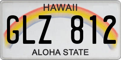 HI license plate GLZ812