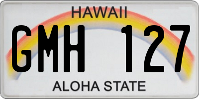 HI license plate GMH127