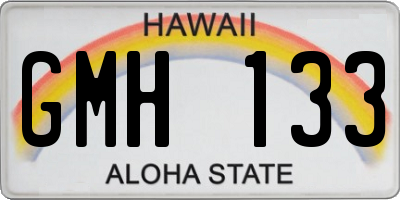 HI license plate GMH133