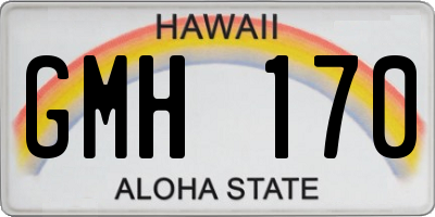 HI license plate GMH170