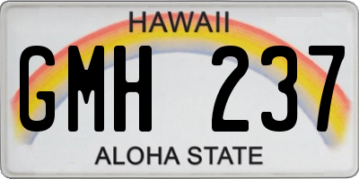HI license plate GMH237