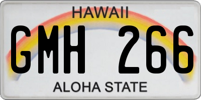 HI license plate GMH266