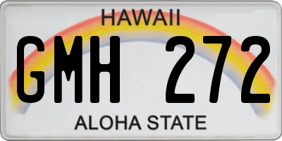 HI license plate GMH272