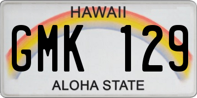 HI license plate GMK129