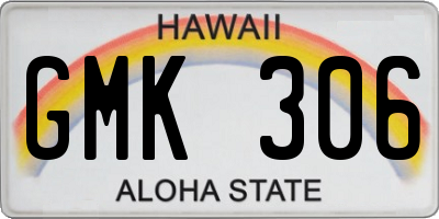 HI license plate GMK306