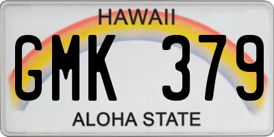 HI license plate GMK379