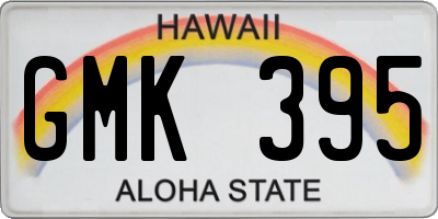 HI license plate GMK395