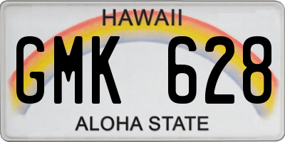 HI license plate GMK628