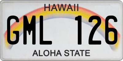 HI license plate GML126