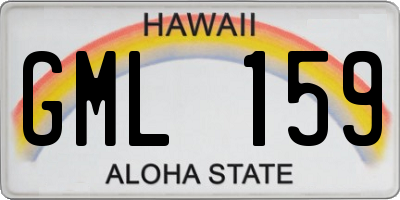 HI license plate GML159
