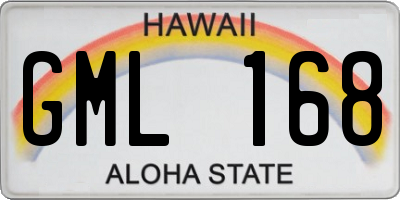 HI license plate GML168