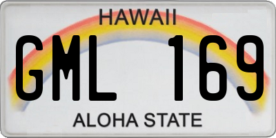 HI license plate GML169