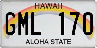 HI license plate GML170