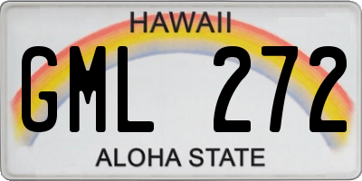 HI license plate GML272