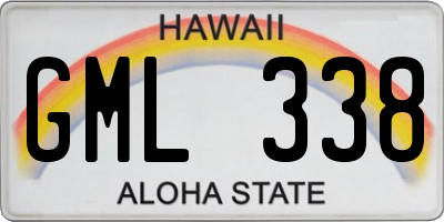 HI license plate GML338