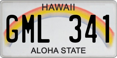 HI license plate GML341