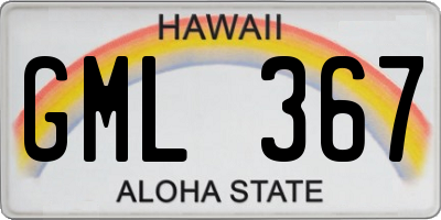 HI license plate GML367