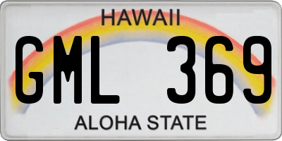 HI license plate GML369