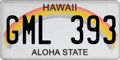 HI license plate GML393