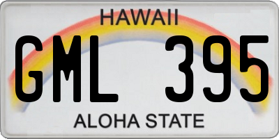 HI license plate GML395
