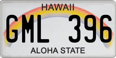 HI license plate GML396