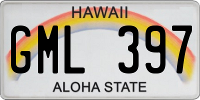 HI license plate GML397