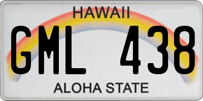 HI license plate GML438