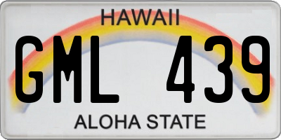 HI license plate GML439
