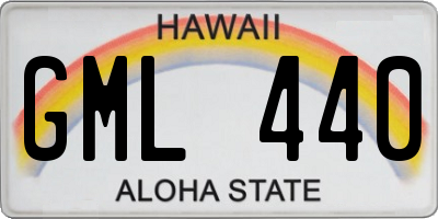HI license plate GML440