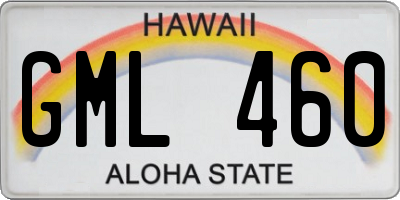 HI license plate GML460