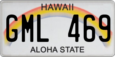 HI license plate GML469