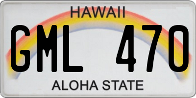 HI license plate GML470