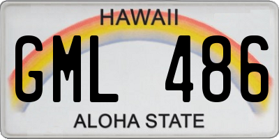 HI license plate GML486