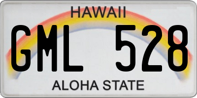 HI license plate GML528