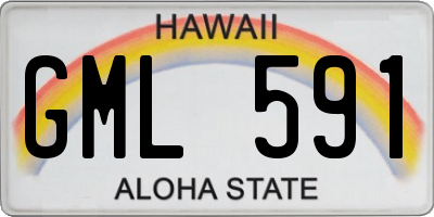 HI license plate GML591