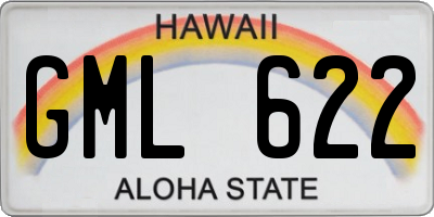 HI license plate GML622