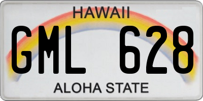 HI license plate GML628