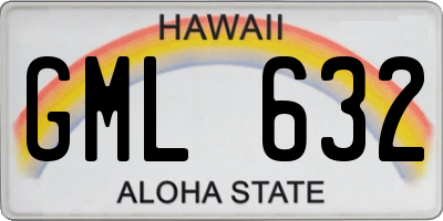 HI license plate GML632