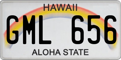 HI license plate GML656