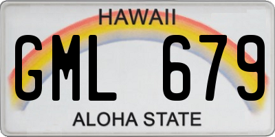 HI license plate GML679